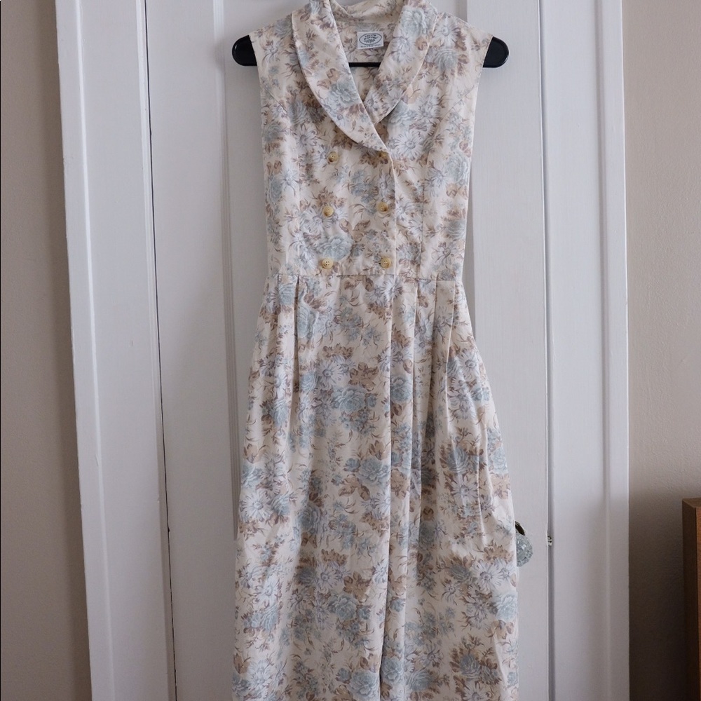 VINTAGE Laura Ashely 90s pastel shirt dress